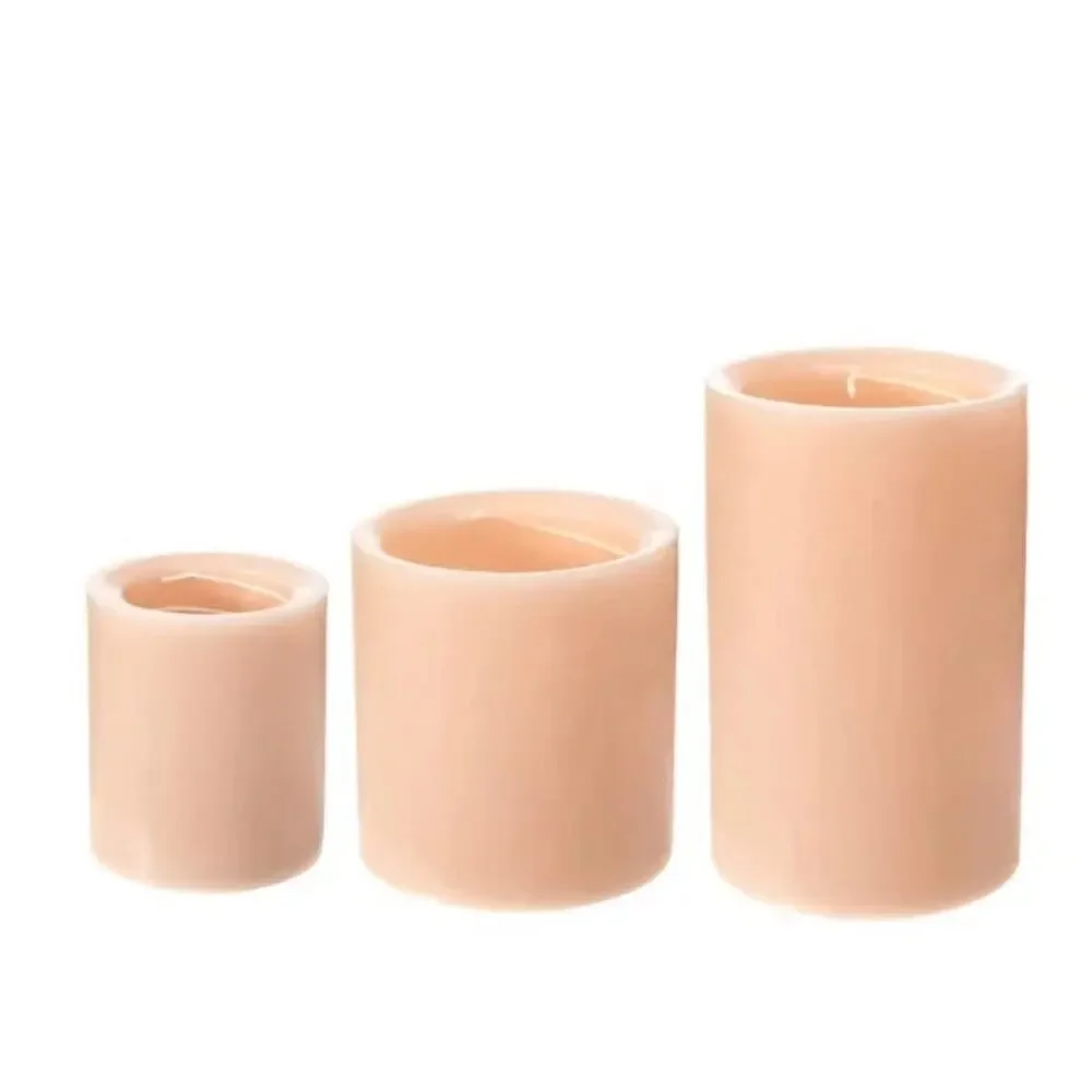 Spiral Light Candle White Tea and Ginger 4x4 Round 30hr Burn -Brand New Medium